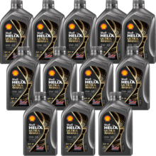 壳牌（Shell）机油全合成机油0w-30(0w30) API SP级 1L装12瓶 都市光影版灰壳