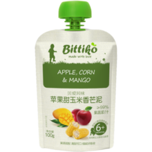 贝爱其味婴幼儿果泥宝宝辅食6月+丽家宝贝 苹果雪梨香蕉甜橙泥 100g