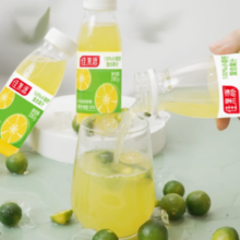限地区！佳果源 100%小青柠复合纯果汁280g*9瓶