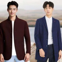 Jeanswest/真维斯 秋冬断码高品质中长款羊毛大衣外套毛