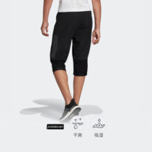 adidas速干健身舒适运动七分裤男女阿迪达斯官方BK0982 黑色 L