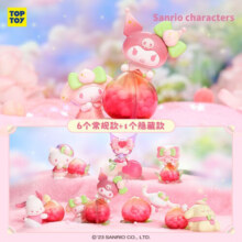 TOP TOY三丽鸥家族元气桃桃系列手办 库洛米盲盒玩具 生日礼物 单盒（随机发1个 拍6个非整盒）