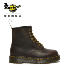 PLUS会员：DR.MARTENS 马丁 1460 Bex 美拉德疯马皮厚底男女款8孔马丁靴城市轻户外 棕色 37