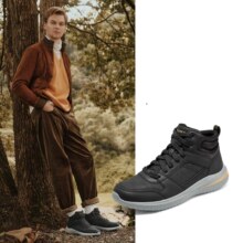 SKECHERS 斯凯奇 高帮男休闲鞋 894262-BLK