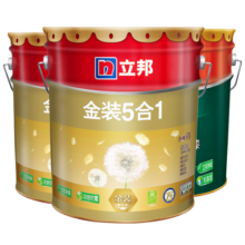 立邦乳胶漆金装净味五合一油漆室内墙漆家用自刷涂料墙面漆环保墙漆 51L大套装【门店同款】