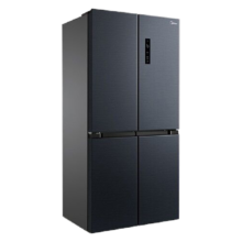 美的（Midea）60厘米薄系列十字双开门四门超薄嵌入M60大容量家用智能冰箱一级双变频 BCD-483WSPZM(E)【白色】 底部散热