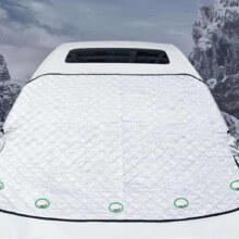 PLUS:遮雪挡+2个耳帽+防盗设计+【适用轿车小型SUV】 加厚内置强力磁铁+反光条
