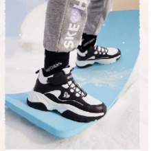 百亿补贴、plus会员：SKECHERS 斯凯奇 儿童加绒保暖棉鞋运动鞋 多色可选