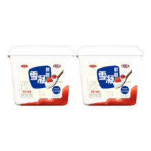 88VIP：三元雪凝鲜酪盒装风味发酵乳原味草莓山楂凝酪酸奶800g*2大桶