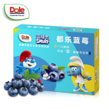 都乐Dole 云南蓝莓 粒粒醇甜 果实脆硬 5杯装100g 14mm+蓝精灵限量款