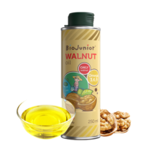 碧欧奇意大利进口核桃油宝宝辅食用油250ml/瓶冷榨佐餐油儿童营养用油