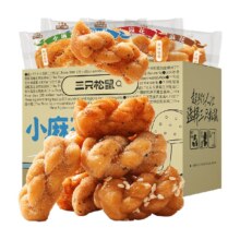 88VIP：三只松鼠 小麻花 山药麻花380g约45个