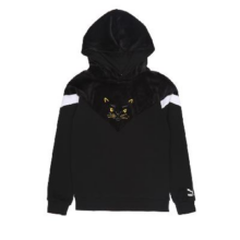 PUMA 彪马 儿童连帽卫衣 猫头拼接时尚