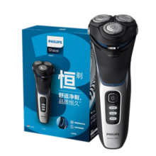 飞利浦（PHILIPS）男士电动剃须刀 全身水洗干湿双剃1小时快充 整机进口胡须刀刮胡刀 生日礼物送父亲送男友送老公 S3206/09【弹出鬓角器，整机进口】 普通装