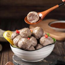 plus会员：利园 潮汕手打牛肉、筋丸 250g *8件