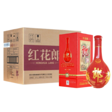郎酒【婚宴送礼】红花十（10）陈酿53度 酱香型白酒 商务送礼 53%vol 500mL 6瓶 整箱
