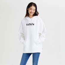 需首单礼金、PLUS会员：Levi's 李维斯 同款连帽加绒卫衣 经典logo 38821-0034