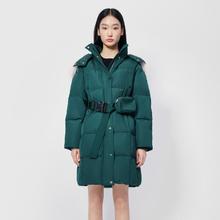 Five Plus 5+ 女士貉子毛领长款羽绒服 2WN4333140501