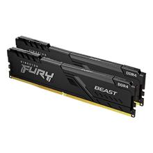 Kingston 金士顿 FURY Beast野兽系列 DDR4 3200MHz 台式机内存 马甲条 黑色 16GB 8GB*2 HX432C16FB3K2/16