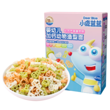 小鹿蓝蓝婴幼儿加钙动物造型面宝宝面条婴儿钙铁锌无盐牛肉芦笋番茄味200g