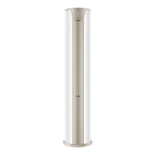 海尔（Haier）立式空调柜机3匹新一级能效圆柱柜式变频节能大风量家用客厅防直吹 WiFi智控 3匹 一级能效 静悦省电冰雪白