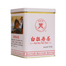 中茶 蝴蝶福建白茶5101一级白牡丹散茶 老树白茶 罐装礼盒茶叶 2023年三罐100g*3