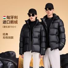 GOLDFARM 高梵 男女同款2.0五格亮面都市休闲羽绒服
