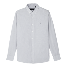 NAUTICA Nautica Tailored春秋男式衬衫格纹长袖薄款衬衣