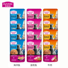 麦富迪猫零食 猫咪食品肉粒包妙鲜包 成猫幼猫全阶段猫湿粮 猫咪恋牛肉味85g*12