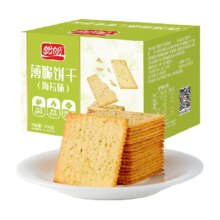 PLUS会员：盼盼 酥脆薄脆饼干 海苔味 600g×1箱