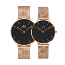 丹尼尔惠灵顿（DanielWellington）手表 dw男女士手表情侣简约时尚欧美腕表石英对表 新年礼物送女友 情侣对表男36/女32-DW303/DW217