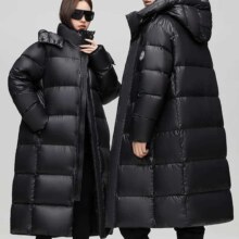 京东 百亿补贴、plus会员:鸭鸭 高端城市户外运动羽绒服女 黑色 180