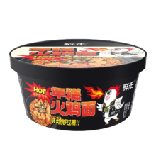 鲜禾 韩式年糕火鸡面 含酱包 162g/桶装