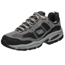 斯凯奇（Skechers）男鞋秋季复古老爹鞋运动鞋户外鞋子厚底增高休闲鞋51241 51241-炭灰色/黑色/CCBK 42.5