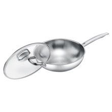 WMF 福腾宝锅不锈钢炽能多功能炒菜锅低油烟家用不挑炉灶不锈钢炒锅 中华炽能炒锅 30cm