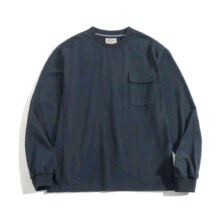 20点：马登工装 复古麂皮绒拼接纯棉卫衣