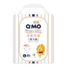 奇莫 Q-MO皇家至柔拉拉裤L20片(9-14kg)加大码弹力裤尿不湿超薄透气