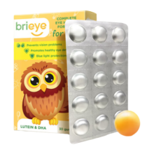 brieye珍悦目 叶黄素儿童DHA护眼软糖 学生青少年婴童鱼油叶黄素 1盒