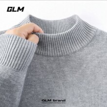 再降价、plus会员：GLM 男士半高领毛衣 *3件