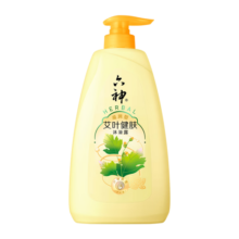 六神艾叶滋润沐浴露家庭装1kg(持久留香保湿 大黄瓶祛味 男女通用)