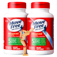 Move Free益节氨糖软骨素钙片绿瓶120粒*2 维骨力成人中老年护关节营养品