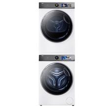 Haier 海尔 XQG100-BD14386WTLU1+HGY100-F386WU1 双擎3D透视洗烘套装 10KG