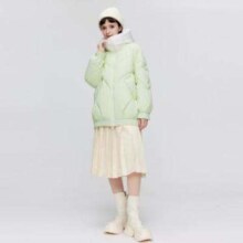 波司登 冬季轻薄保暖透气居家休闲连帽羽绒服女