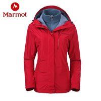 Marmot 土拨鼠 户外女士抓绒三合一外套上衣冲锋衣 越南产美鼠断码清仓