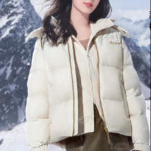 21日10：00开始：bosideng 波司登 冬季短款情侣可脱卸帽羽绒服