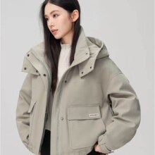鸭鸭  鞠婧祎同款羽绒服  显瘦派克服外套 4色可选