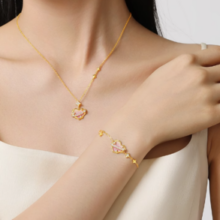 CHOW TAI SENG周大生 密语星球爱心纯银手链