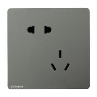 SIEMENS 西门子 斜五孔插座10只装 皓彩深灰银2送1