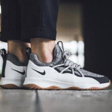 耐克（NIKE）女鞋2024秋冬季新款运动鞋粗绳鞋带老爹鞋潮流低帮休闲鞋跑步鞋【 AA1097-100白黑灰 35.5