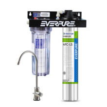 爱惠浦（Everpure）家用厨下 母婴除铅直饮矿物质水 4.1L/min 大流量0废水净水器 10000L额定净水量Combo-4FC-LS-plus